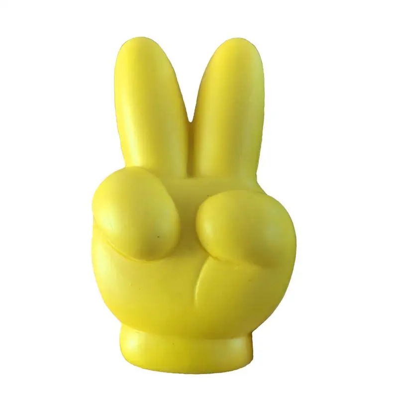 Gesture Antenna Topper For Vehicles Yellow Hand Gesture Car Antenna Decor Creative Auto Accessories Funny Exterior Decorations