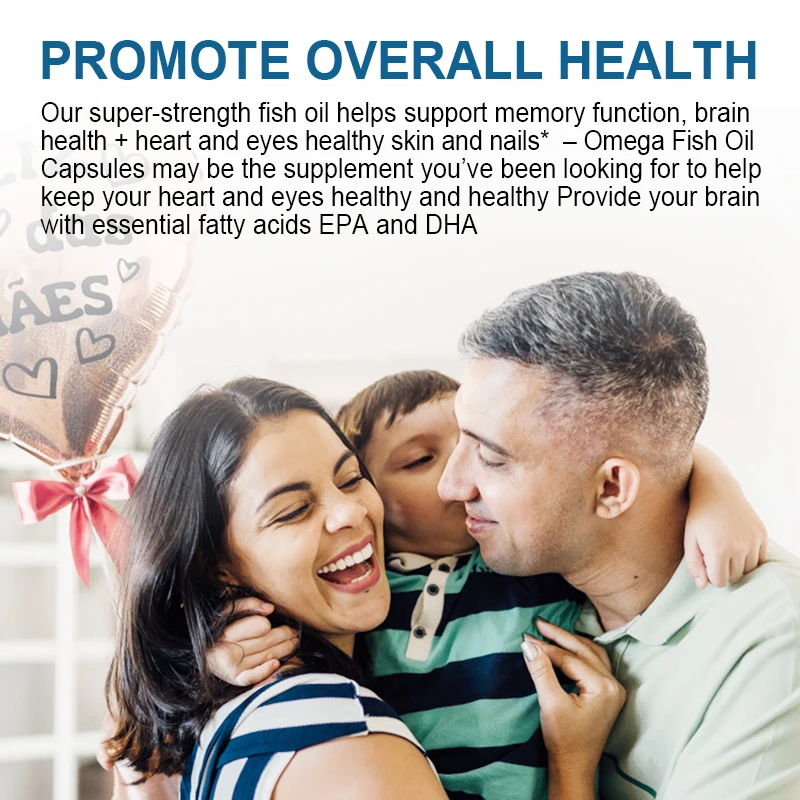 Greenpeople Omega 3 Fish Oil Capsules EPA DHA for Joint Skin Eye Heart Bone Healthy Weight Loss Detox Fitness Diet Supplement