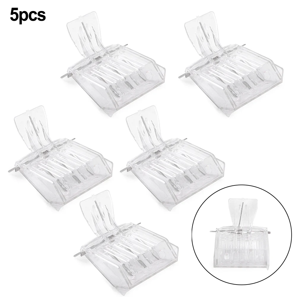 

5Pcs Set Queen Bee Cages Bee Catcher Clear Plastic Clip Cage Beekeeping Equipment Tool Beekeeper Equip Isolation Room