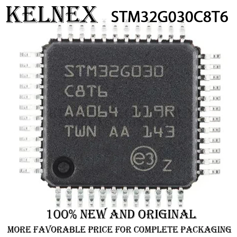 STM32G030C8T6 STM32G030F6P6 STM32G030K6T6 STM32G030C6T6 STM32G030K8T6 ARM Cortex-M0 64MHz Flash memory: 64K@x8bit RAM: 8KB MCU