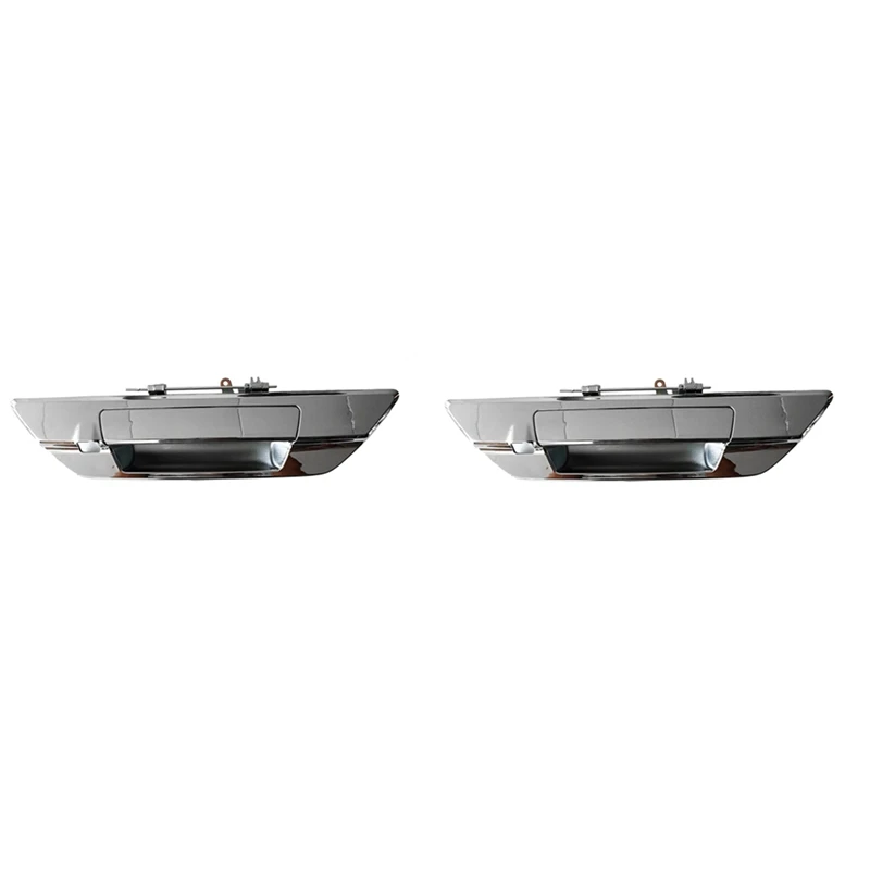 2X 69090-0K120 For Toyota Hilux Revo 2015-2020 Tailgate Chrome Handle With Camera Provision Hole 690900K120