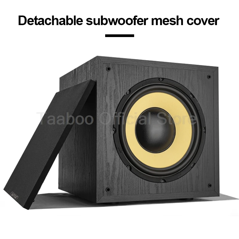 

10/12 Inch Active Subwoofer Speaker High Power HiFi Household Bookshelf Subwoofer Wooden High Fidelity Home Theater Sound Box