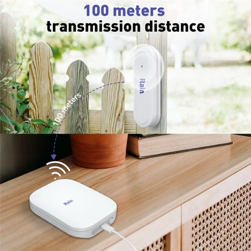 AS62 Smart Wifi-fähiger Temperatur-Feuchtigkeitssensor Mini Indoor Outdoor APP Fernbedienung Thermometer Hygrometer IP54 Wasserdicht