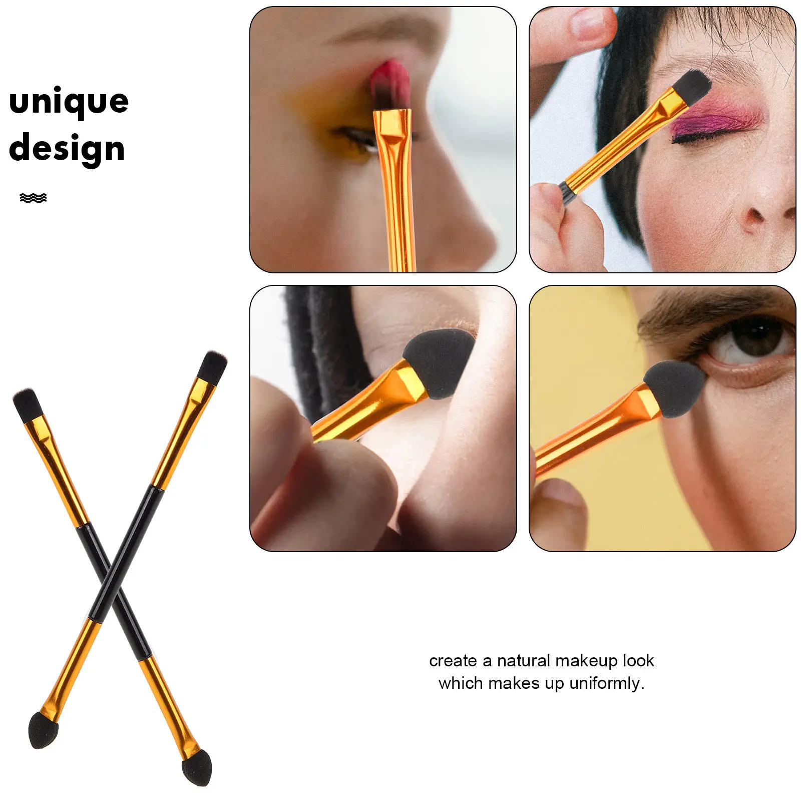 30Pcs Eyeshadow Brush Set Ultra-Soft Artificial Fiber Bristles Premium Plastic Handle for Daily Eye Makeup Blending Professional