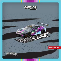 PreSale TW 1:64 992 GT3R DTM 2023 Diecast Car Model Collection Miniature Toy Tarmac Works