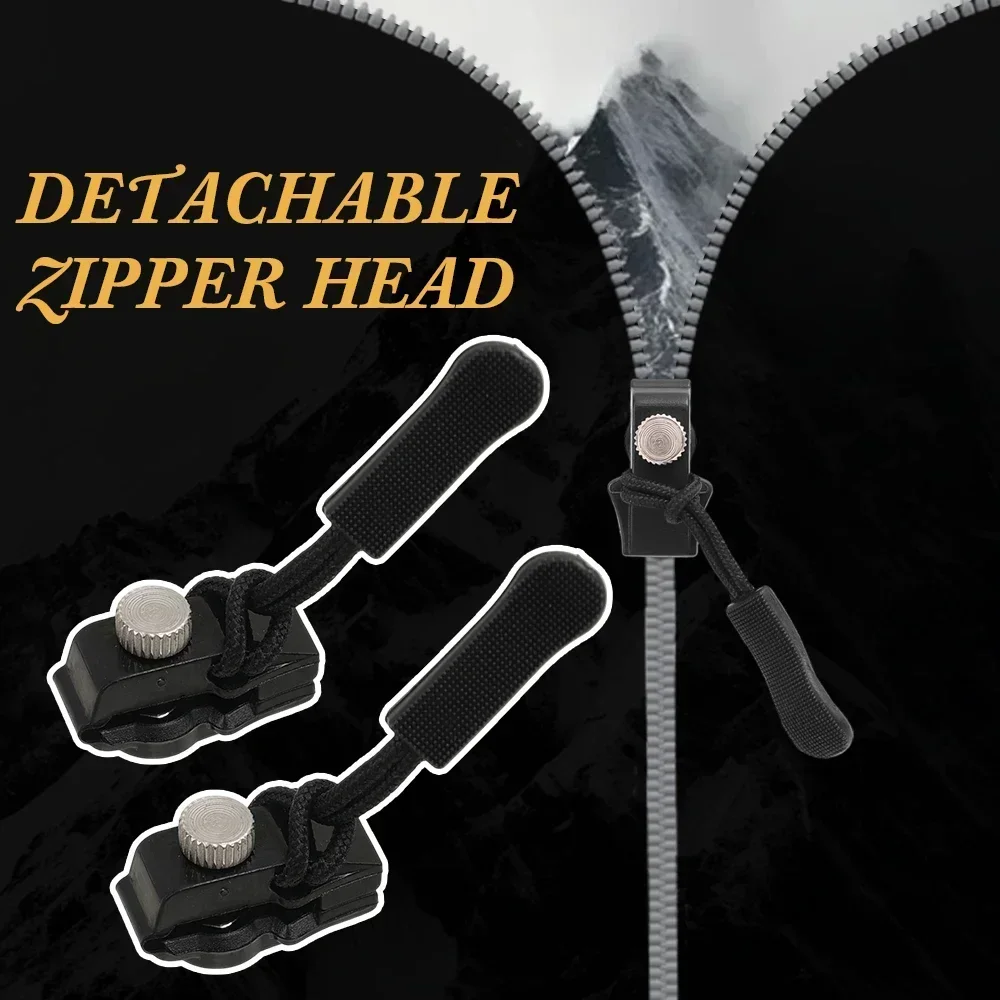 Detachable Zipper Repair Kit Universal Instant Zipper Repair Replacement Sliding Teeth Rescue Zipper Head for 3 Different Size