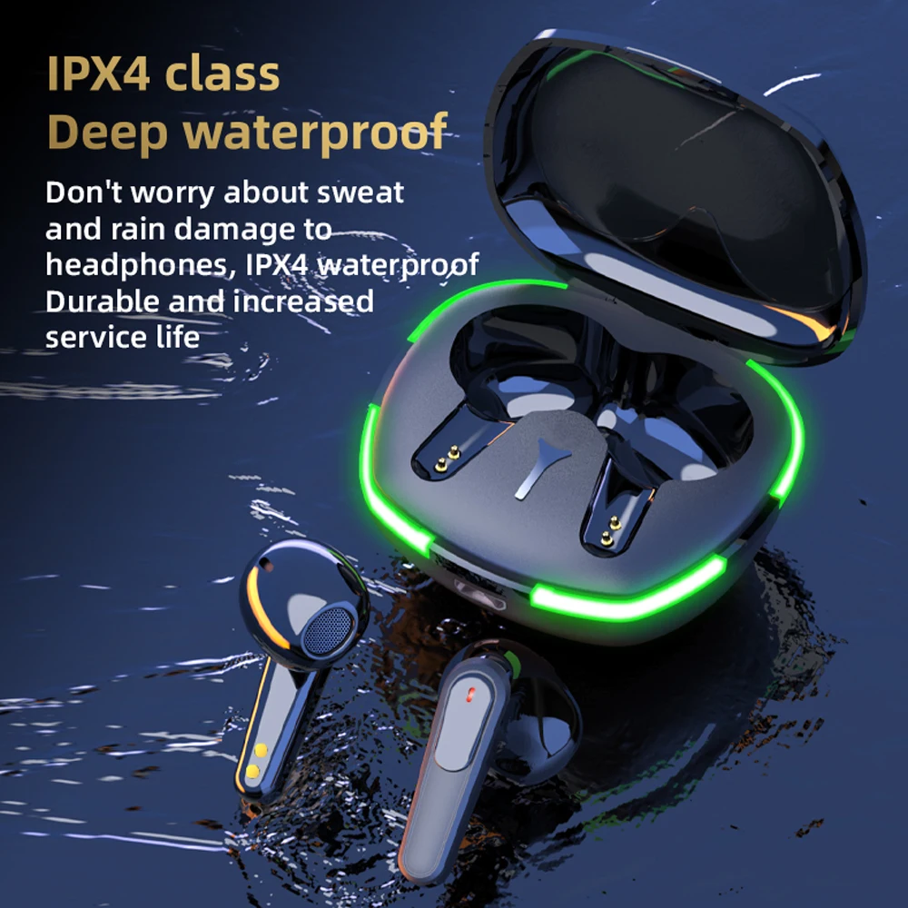 Fones de ouvido sem fio bluetooth tws com microfone estéreo esporte intra-auricular controle de toque longa espera hd chamada fones de ouvido jogo