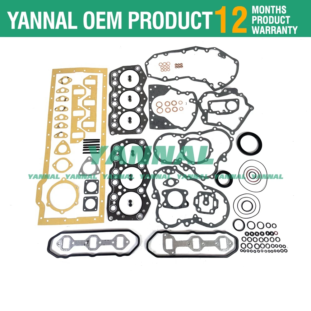 S6E S6E2 Overhaul Gasket Set Kit For Mitsubishi Engine Forklift FD40 FD60 FD70