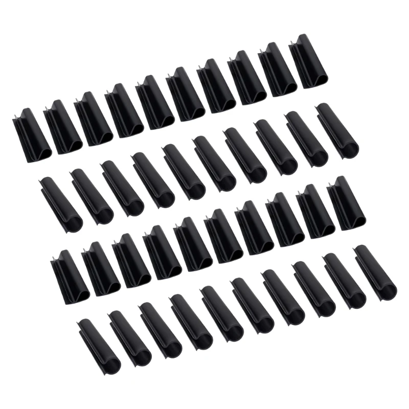 แคลมป์ฝาครอบสระว่ายน้ำฤดูหนาว 20 ส่วนตั้งแคลมป์ฉนวนรูปร่างคู่สำหรับสระน้ำกรอบโลหะแบบฝังพื้น ABS ถาวร