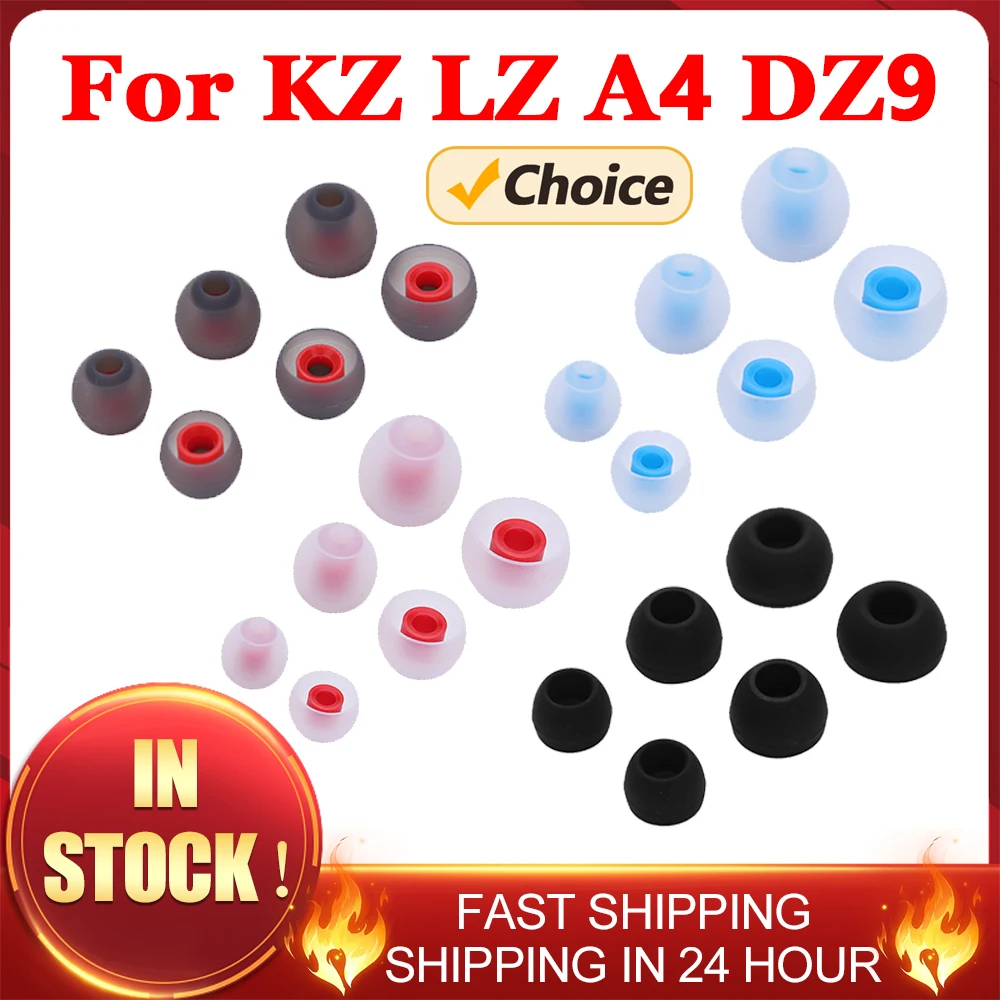 3 Pairs L M S In Ear Tips Earbuds Earphone Silicone Eartips In Ear Eartip Sleeve Earplugs Replacement For KZ LZ A4 DZ9 Earphone