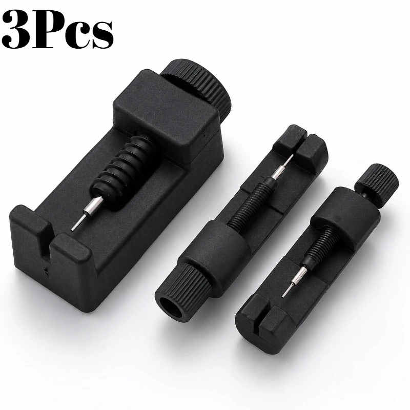 3Pcs Watch Link Remover Tool Set Portable Watch Strap Pin Extractor Kit DIY Disassemble Tools For Metal Watch Chain Resizing
