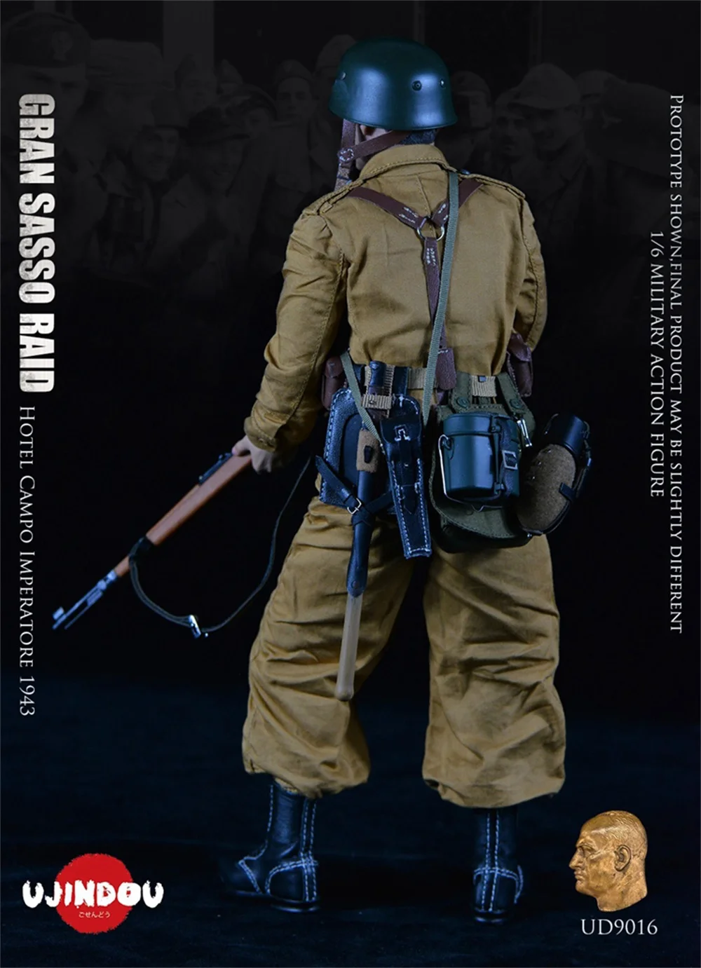 1/6 UJINDOU UD9016 WWII Military Series German GRAN SASSO RAID 1943 Hotel Campo Full Set Moveable Action Figure For Fans Collect