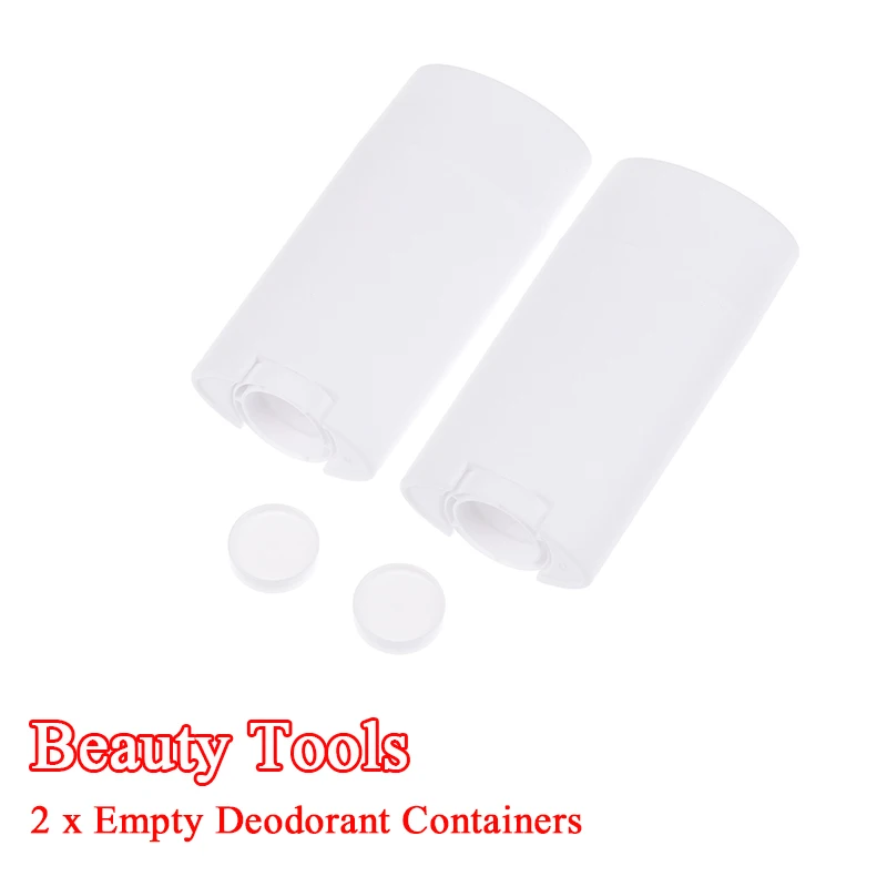 2 pz 75g PP contenitori deodorante vuoti bottiglia di plastica riutilizzabile twist-up per cosmetici tubo deodorante naturale fai da te