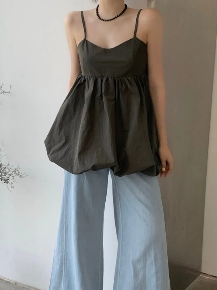

Fashionable Korean Style Vest Top Women's Versatile Slimming Innerwear Spring Autumn Winter Campus Street Style Outdoor