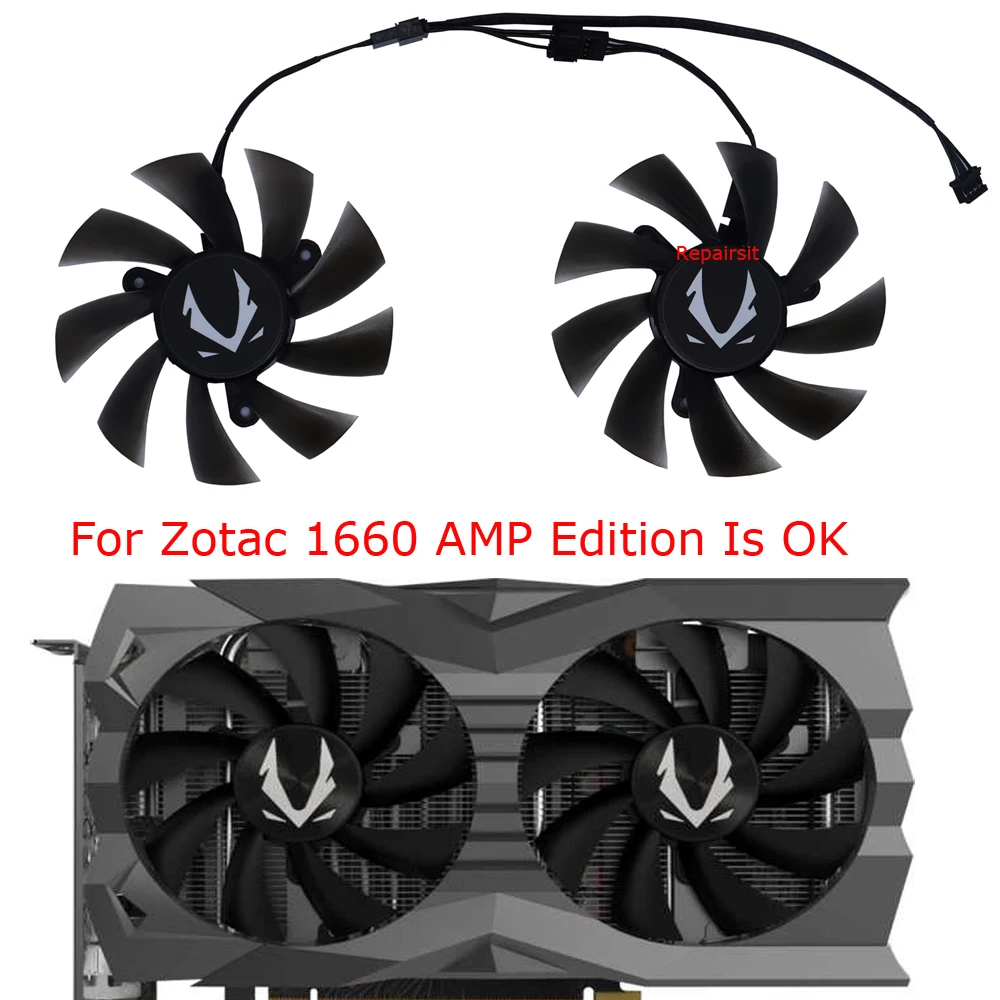 2 sztuk/zestaw CF9015H12S GA92A2H,GPU Cooler Cooling Fan,ZOTAC GAMING GeForce GTX 1660-SUPER AMP,ZOTAC RTX 2060 SUPER MINI,ZOTAC RTX 2070 SUPER MINI,ZT-T20710E-10M