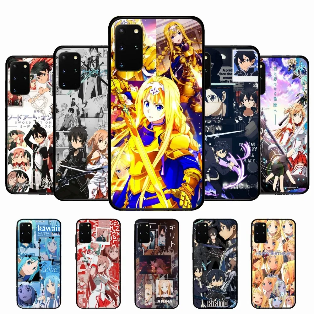 Sword Art Online Telefoonhoesje Voor Samsung S 9 10 20 22 23 30 23Plus Lite Ultra Fe S10lite Fundas