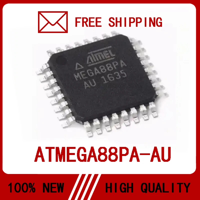 

10PCS/LOT ATMEGA88PA-AU ATMEGA88PA ATMEGA88 QFP-32 100% New High Quality IC Chip