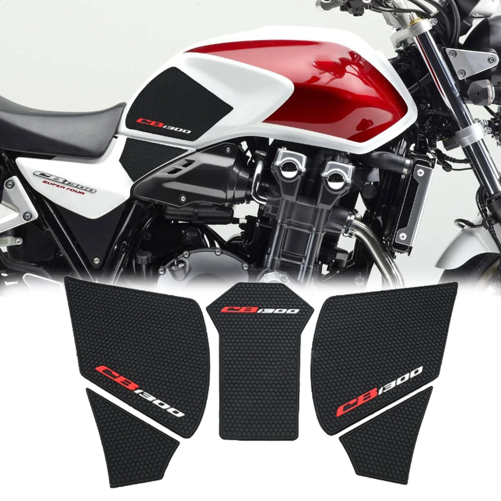 For CB1300SB/SF CB1300SB CB1300SF Motorcycle Non-slip Side Fuel Tank Stickers Waterproof Pad Rubber Sticker CB1300 2008 - 2023