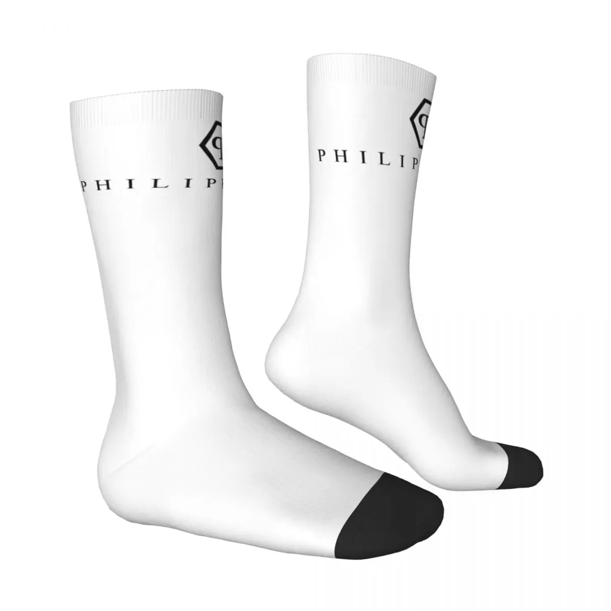 P-Philipps Luxury Brand Logo Socks Winter P-Pleining Stockings Gothic Men\'s Breathable Socks Graphic Cycling Non-Slip Socks