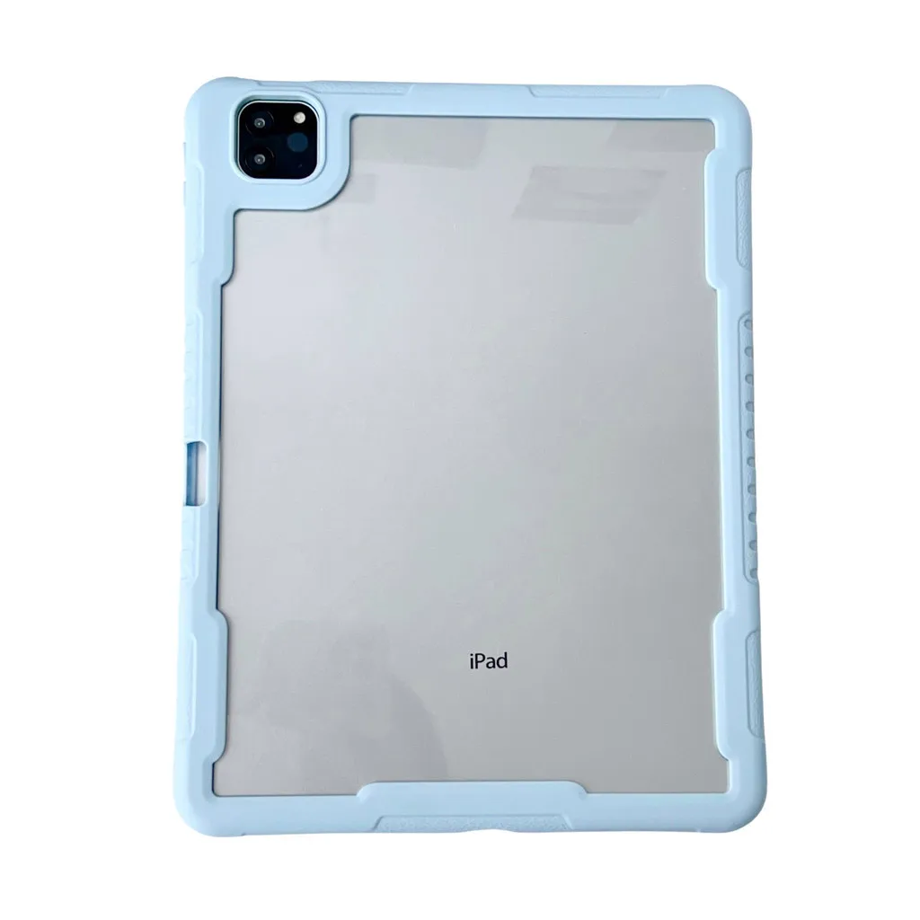 Transparent Acrylic Case For iPad Air11 2024 Air 6th 10.2 9th 8th 7th Air 5 4 3Pro 10.5 Pro 11 Protection Cover With Pen Slot