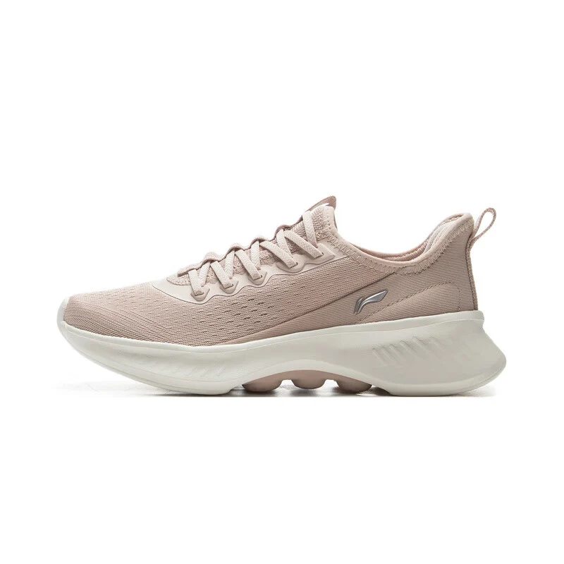 Li-ning ženy měkké esenciální V2 Slip-on Casual Walking Shoes Flexibilní podšívka Pohodlné sportovní tenisky AGLV022