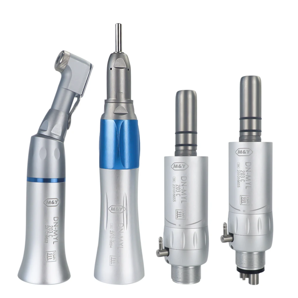 歯科用低速ハンドピースキット-ストレートコントラアングル-2-4穴-エアタービン-1-1-ダイレクトドライブ-外部チャネル-nsk-ex-203c対応