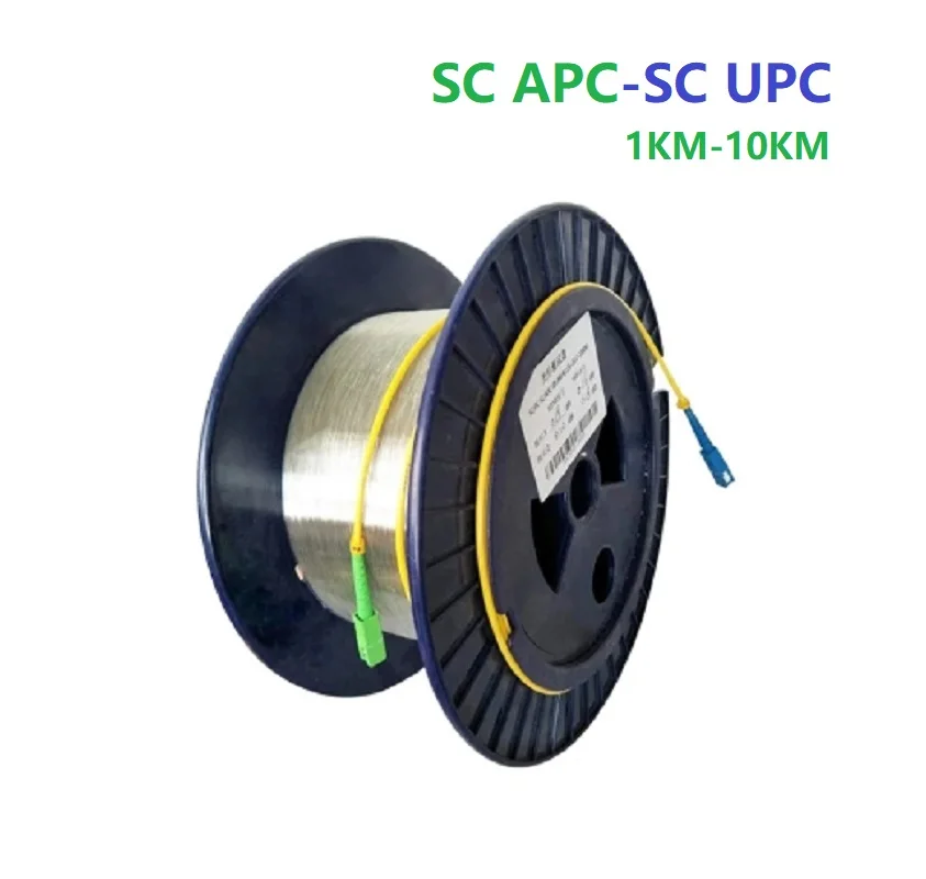 SC/UPC-SC/APC 1-10KM OTDR Singlemode Single Bare Fiber OTDR Measuring Optical Fiber Cable G652D OTDR Test Optical Fiber Reels