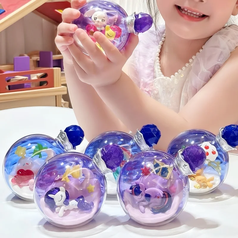 Neue My Little Pony Kapsel Spielzeug Traum Magische Flasche Teil Zwei Twilight Sparkle Fluttershy Rarität Rainbow Dash Blind Box Spielzeug