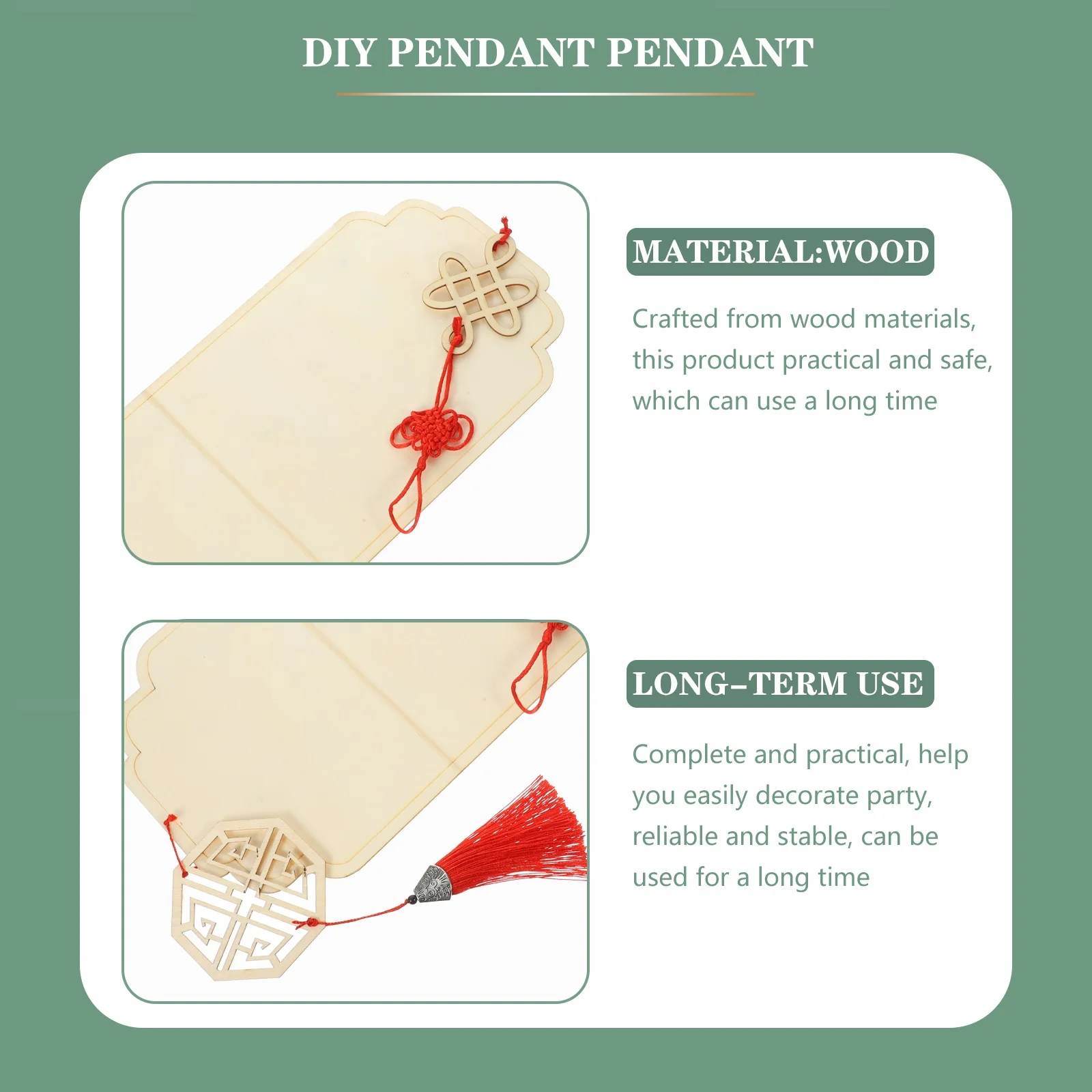 

DIY H made Wood Pendant Craft Office Home Decor Kindergarten Classroom Hanging Painting Wall Unfinished Pendants Wood Crafts