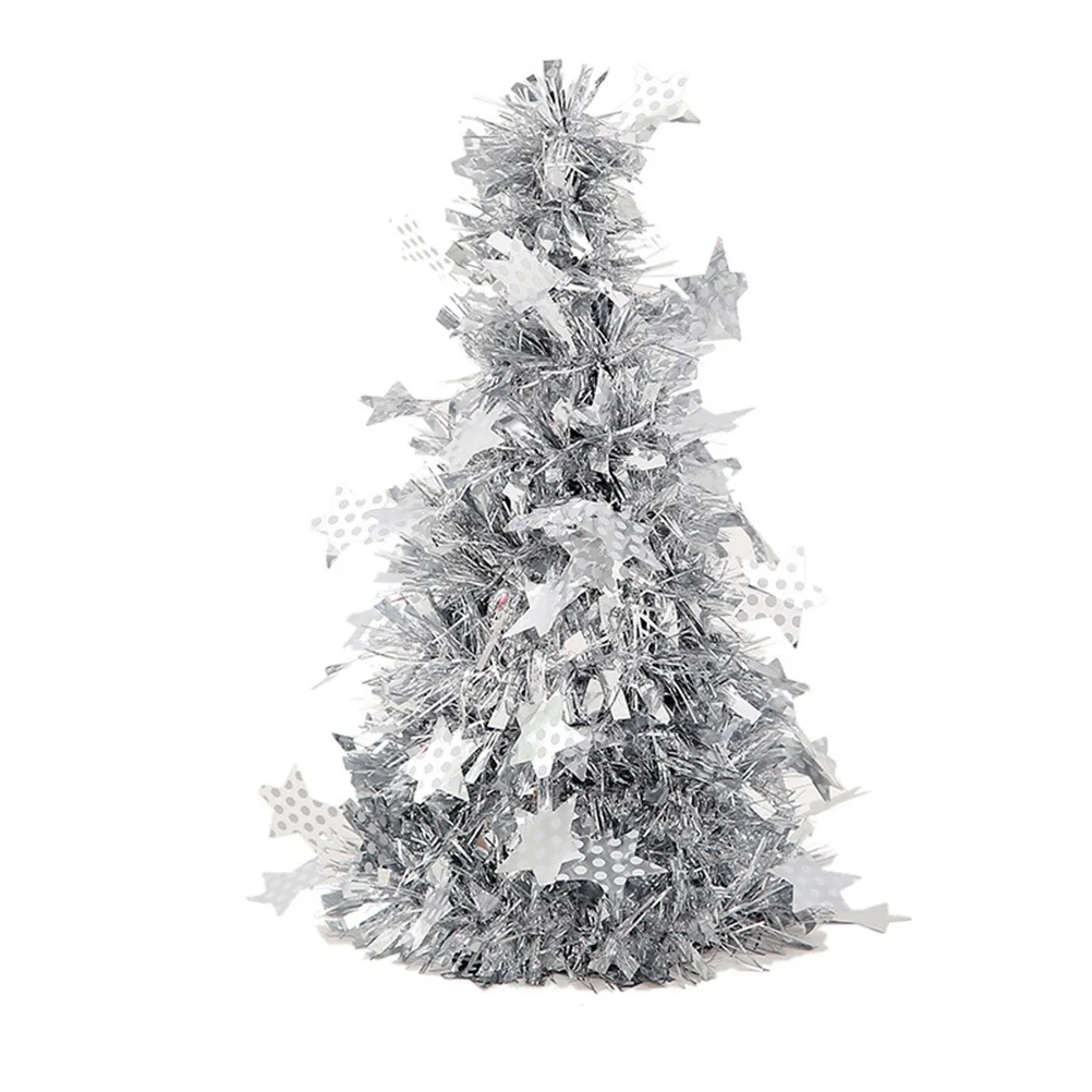 

4Pcs Mini Christmas Tree Wool Material Ornament Creative Decoration for Home Office Car Christmas Party Atmosphere