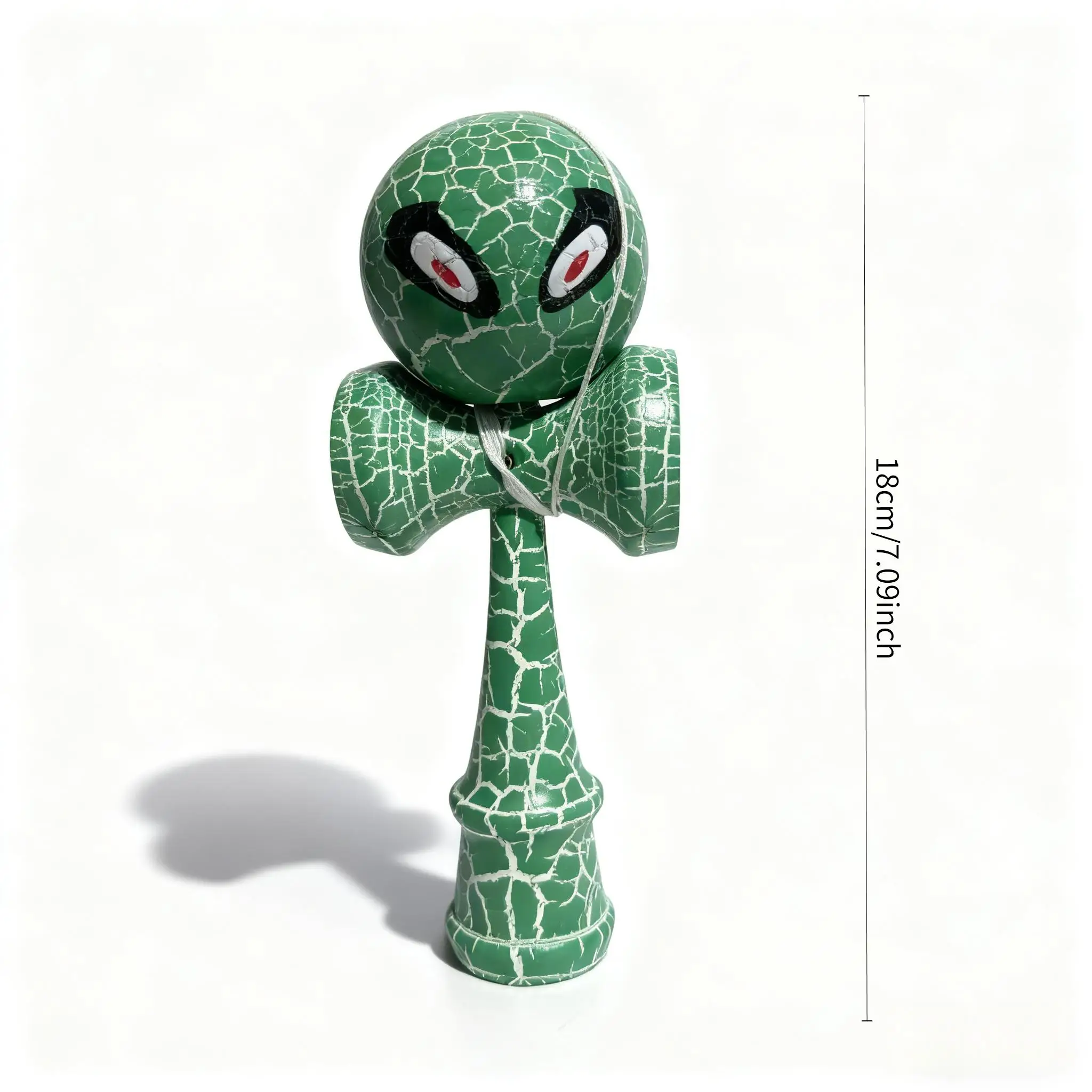 Kendama Ball - Funny Big-Eyed Dual-Color Crack Skill Ball | Competition-Grade Hand-Eye Coordination Traine