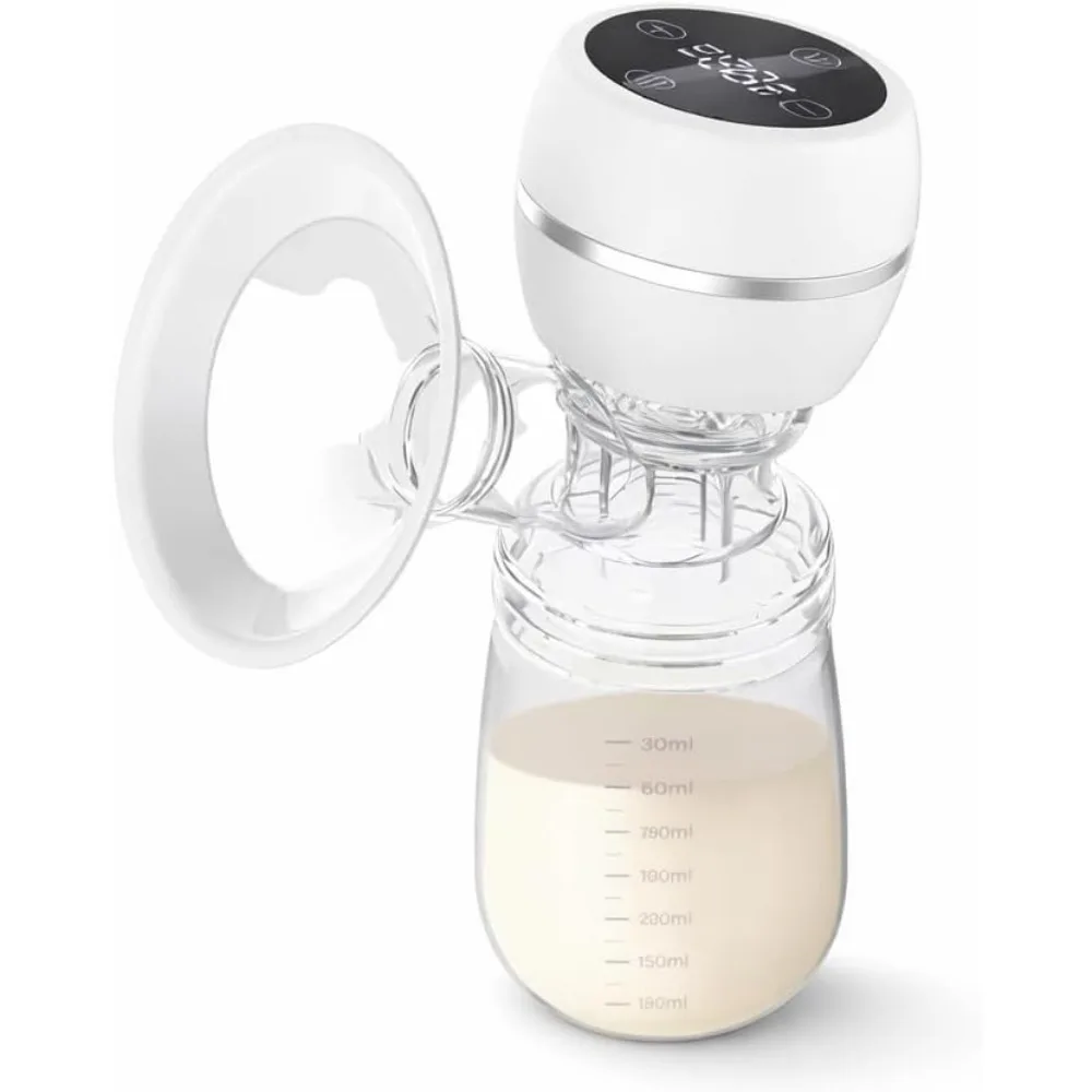 Wearable Hands-Free Electric Breast Pump for Working Moms – 4 Modes, 9 Suction Levels,  Rechargeable, BPA-Free Silicone