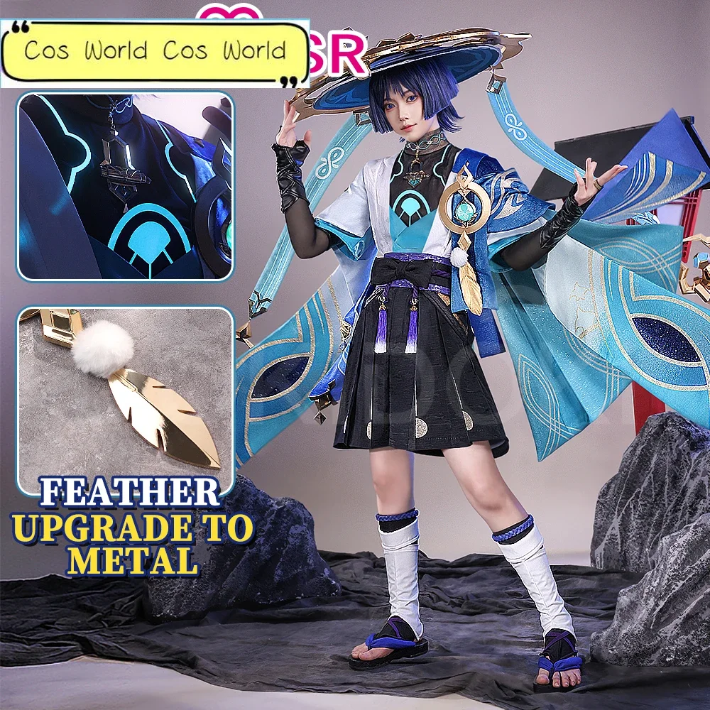 IN STOCK Wanderer Scaramouche Cosplay Game Genshin Impact【S-3XL】DokiDoki-SR Upgraded Wanderer Wig Cosplay Hat Men Costume