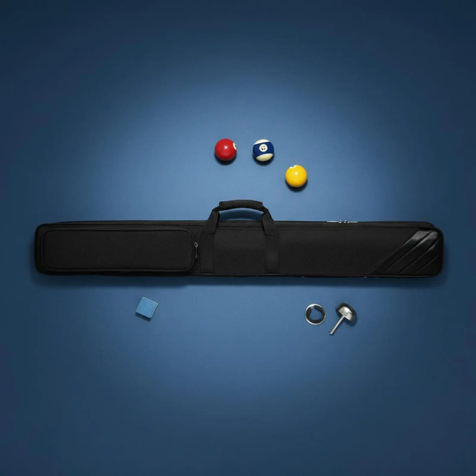 Obrázek 3: 3/4 spojený návod brašna přenosné 1/2 spojený návod pouzdro snooker tyčinka úložný brašna sturdy sportovní příslušenství externí kapsa pro cestovní