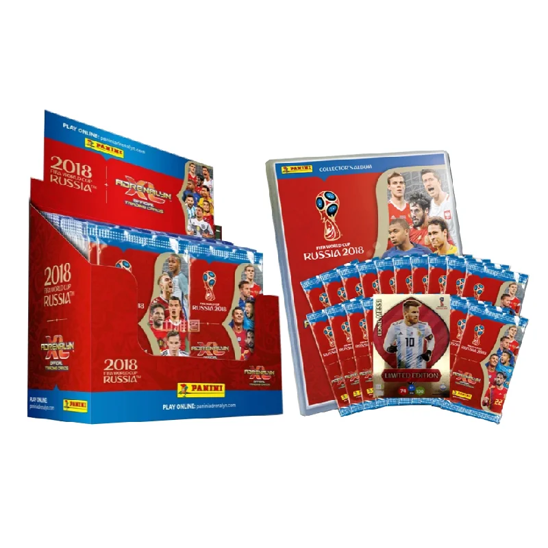 Panini Collectible Cards 2018 FIFA World Cup Official Authentic Player Cards World Cup Memorial Collectibles Ronaldo & Messi
