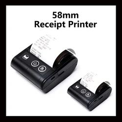 58MM Mini Portable Thermal Printer For Phone IOS Android Computer USB Bluetooth Thermal Printer Small Business Printer Impresora