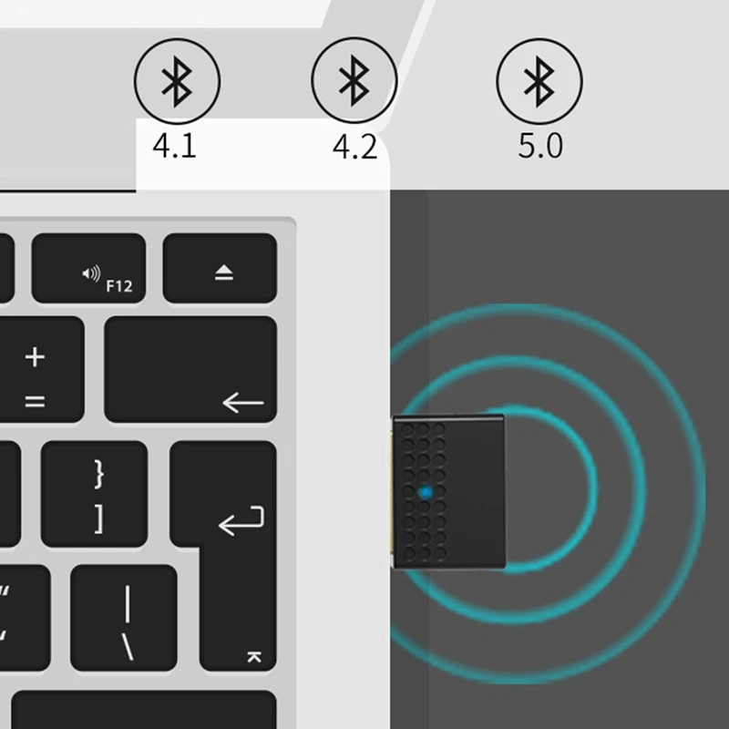 อะแดปเตอร์ USB Bluetooth 5.1, เครื่องรับสัญญาณเสียงและเครื่องส่งสัญญาณ, สําหรับชุดหูฟังเครื่องพิมพ์คอมพิวเตอร์, ไดร์เวอร์ฟรีสําหรับ Win8.1/10/11