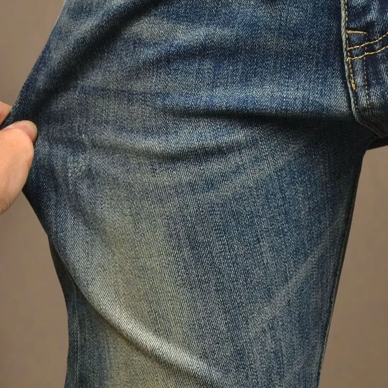 

y2k Fashion New Jeans Nostalgic Stretch Slimming Retro Washed Blue Jeans High Street Hip Hop Brand Retro Pants Hombre