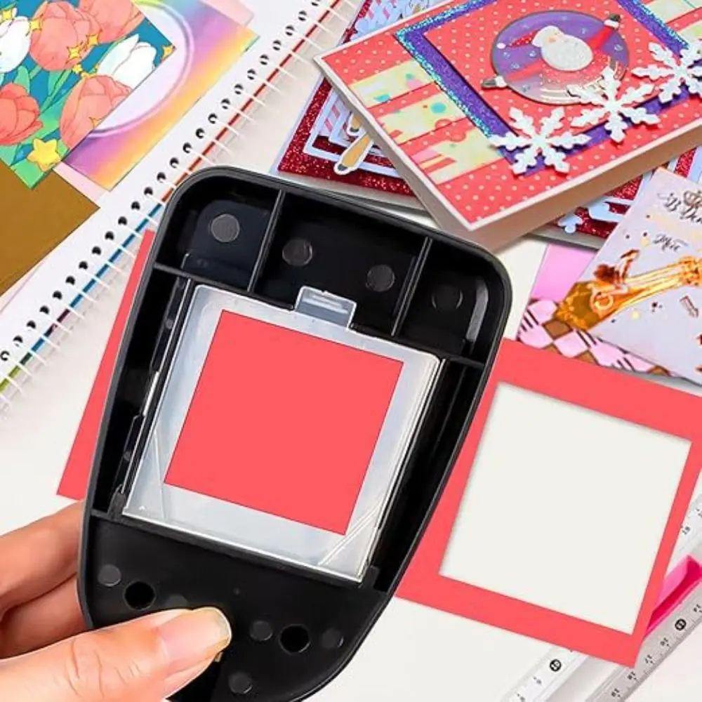 

Labor-Saving Crafts Hole Puncher Handmade Cutting Craft Paper Cutter Punching Machine Educational Square Embossing Embossers