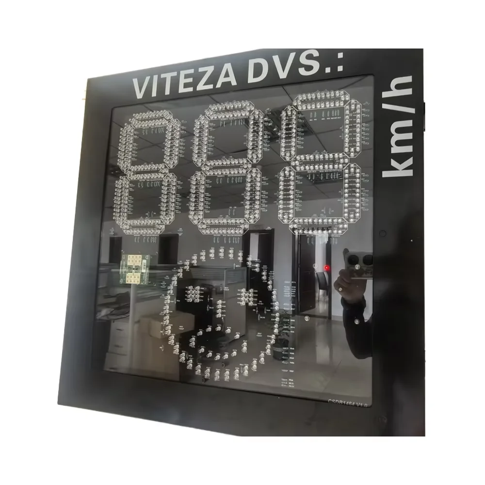 Manufacturer  Radar Speed Detector with Smile and Cry Face for Traffic Vehicle Capture Solar Radar Speed Sign