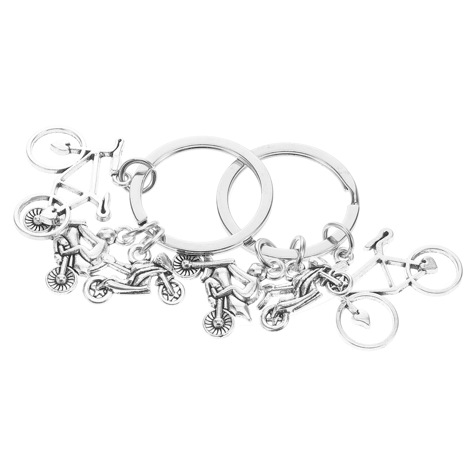 

2Pcs Bicycle Novelty Charm Pendant Motocross Charms Durable Portable Accessories Novelty Pendant