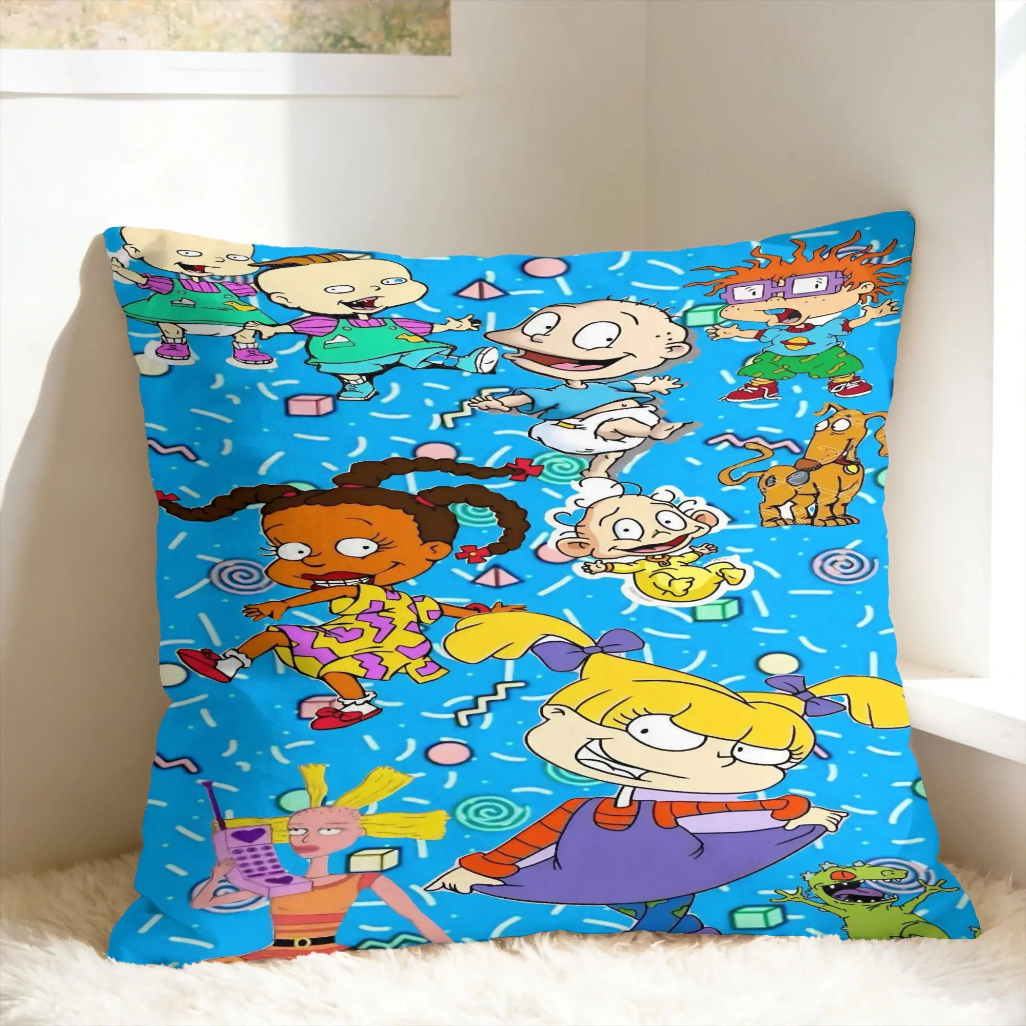 R-Rugrats Susie Carmichael Print Pillowcases  Cute Funny Pillow Case For Living Room Sofa Print Pillow Cover