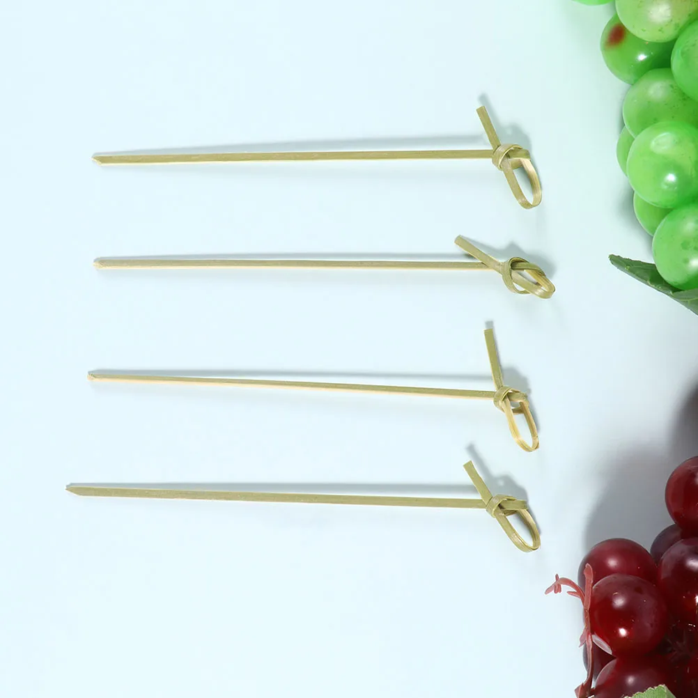 

200pcs Bamboo Cocktail Picks Disposable Fruit Sticks Exquisite Food Drink Decoration Bar Tools Kitchen Supplies