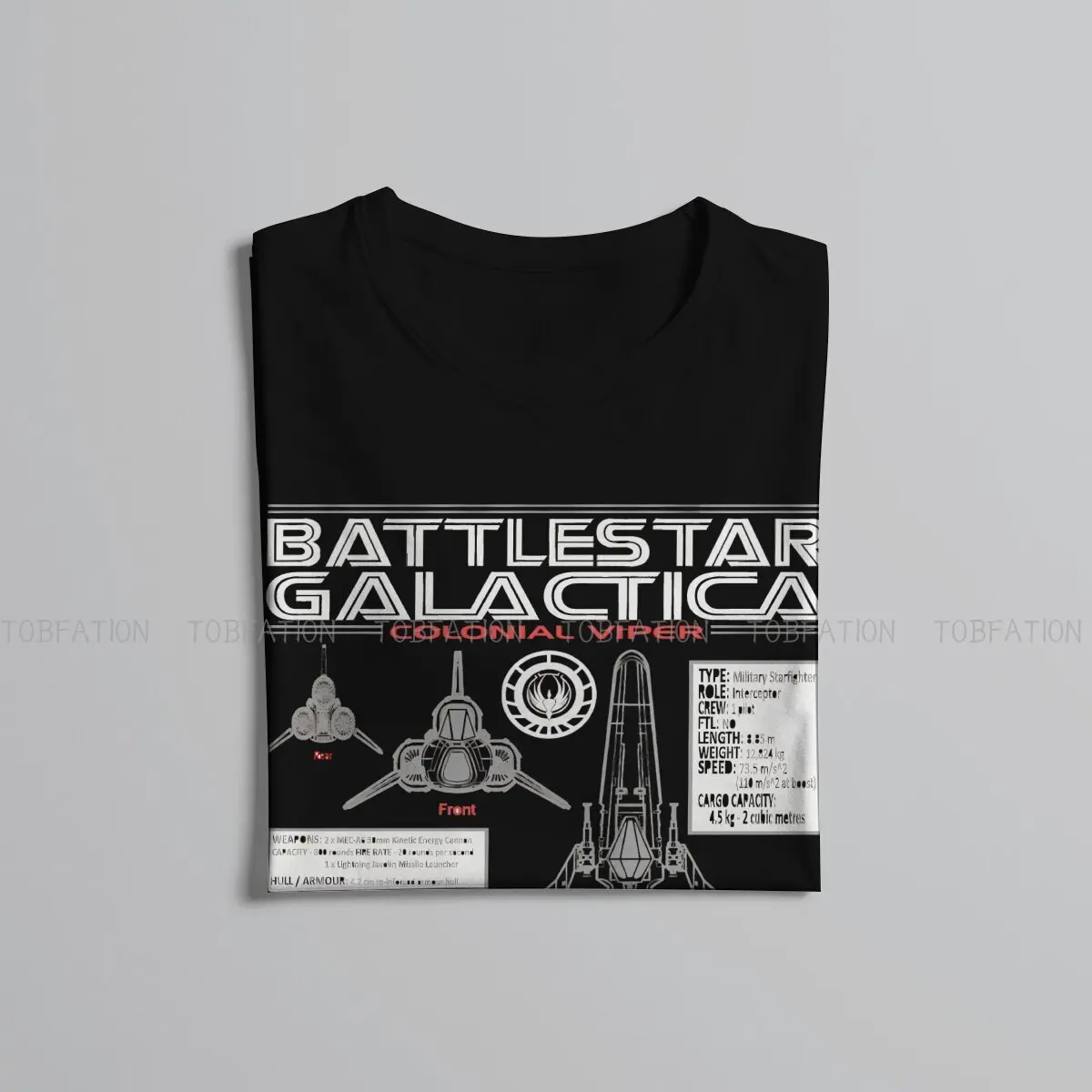 Camiseta de The Expanse BATTLESTAR GALACTICA COLONIAL VIPER para hombre, camiseta gótica Vintage, camisetas holgadas de algodón con cuello redondo