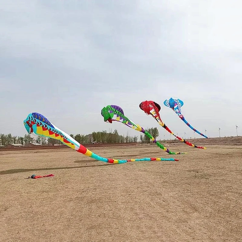 20m Large kites flying snake kites pendant nylon kites show kites factory Inflatables rubber snake windsurfing professional kite