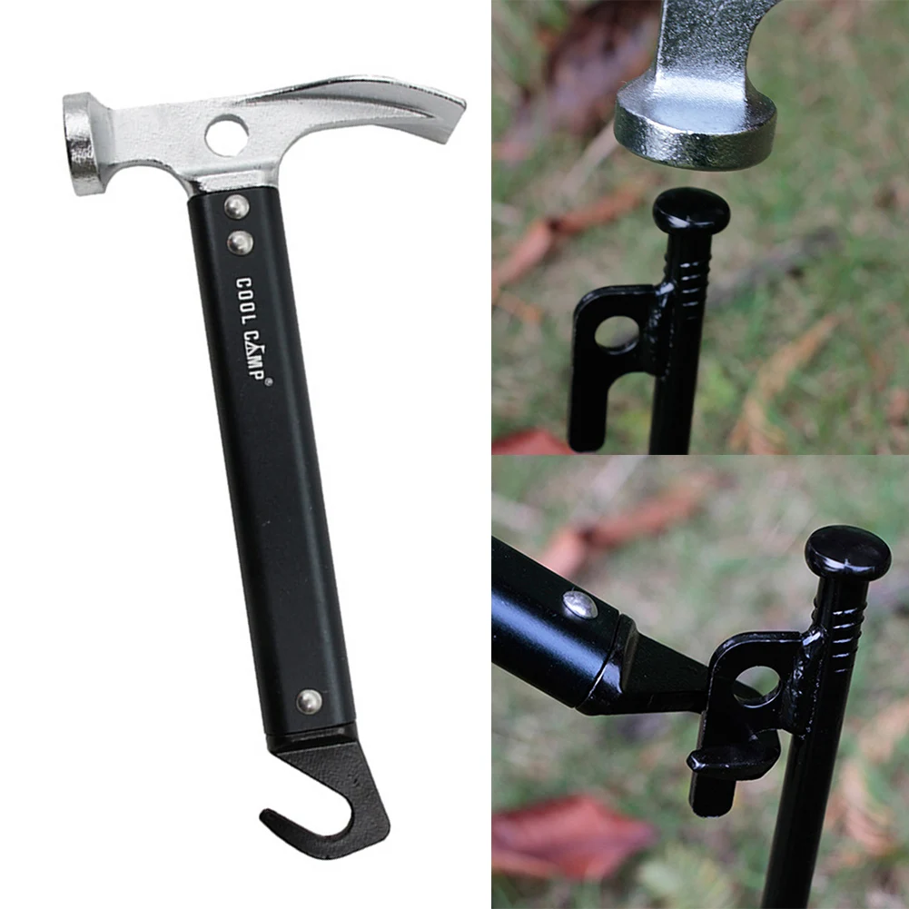 Nail Puller Hammer Multi-function Hammer Camping Outdoor Activities Double-headed Design Professional Craftsmanship