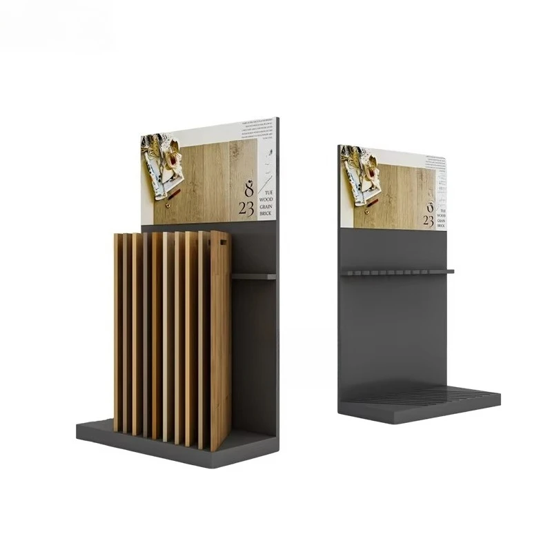 &c Custom Wholesale Portable Simple Wood Parquet Engineered Vinyl Laminate Flooring Showroom Display Rack