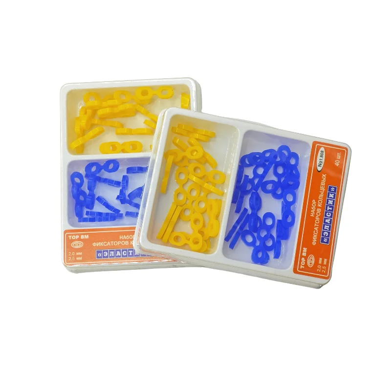 AG 40Pcs/box Dental Elastic Rubber Tooth Seperator Elastic Fixing Wedges 2.0/2.5 MM Matrix Matrices Dam Composite