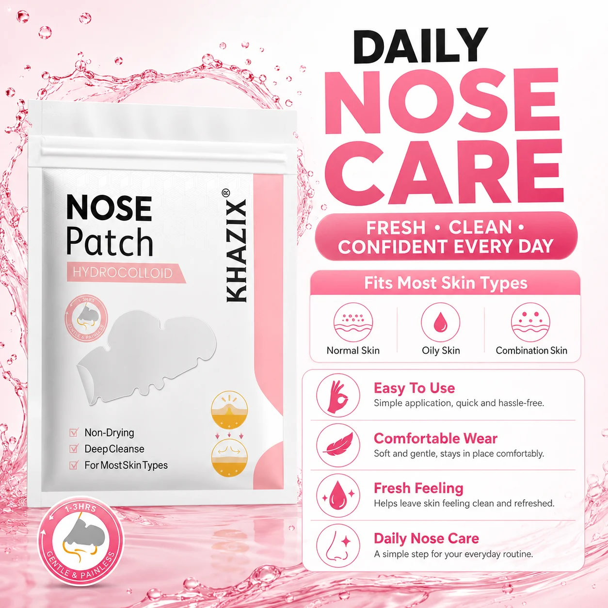 30pcs Nose Patch, Deeply Cleansing And Rejuvenating Nose Skin, Unclogging Pores, For Smooth And Clear Nose Skin