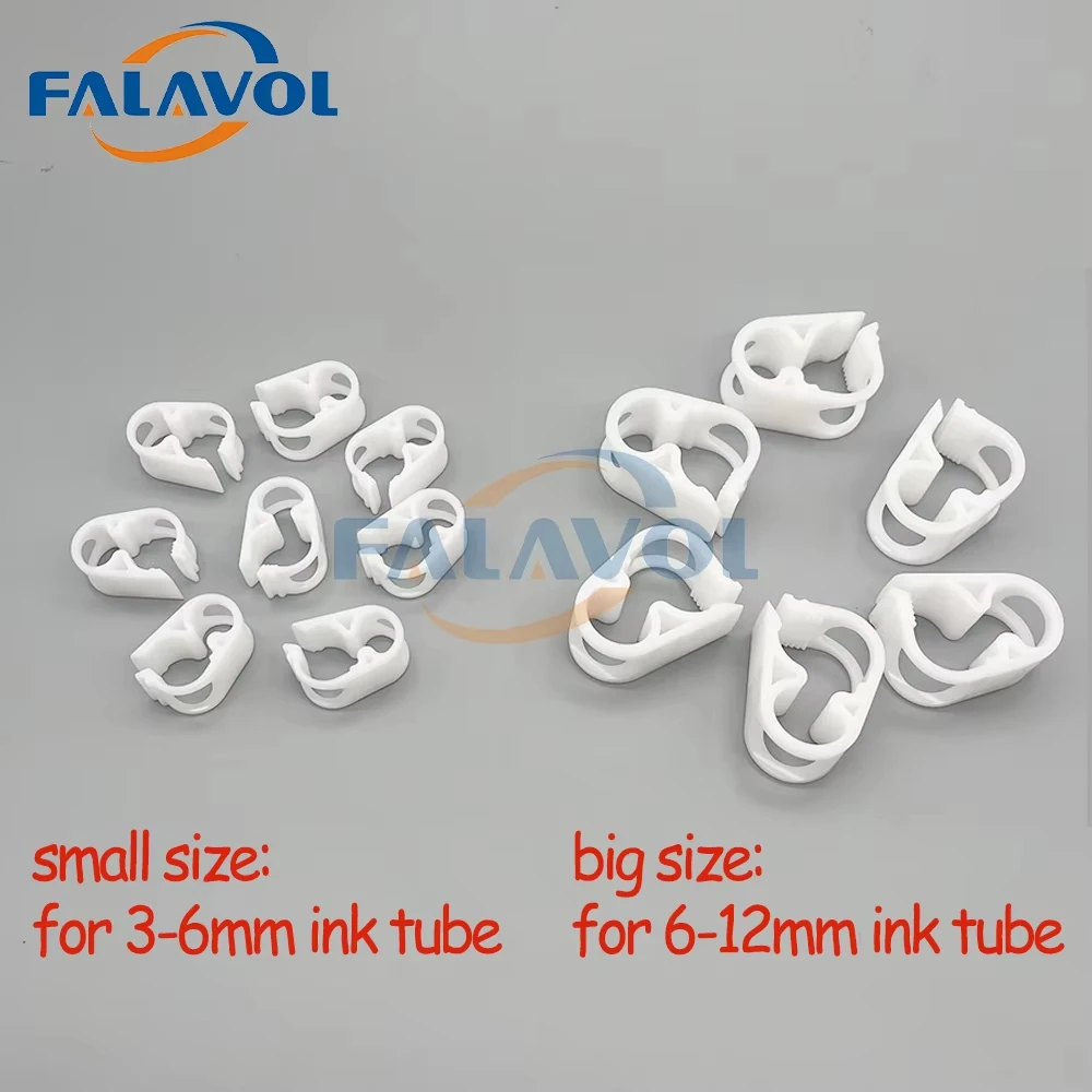 Falavol 20PCS Ink Pipe Clip Ink Tube Clamp for Epson Roland Mimaki for HP motoh inkjet printer Ink tube clamp